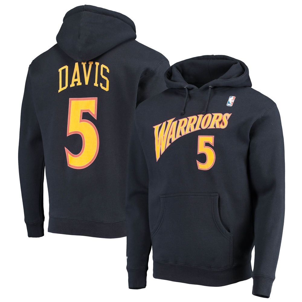 Men's Golden State Warriors Mitchell & Ness Navy Hardwood Classics