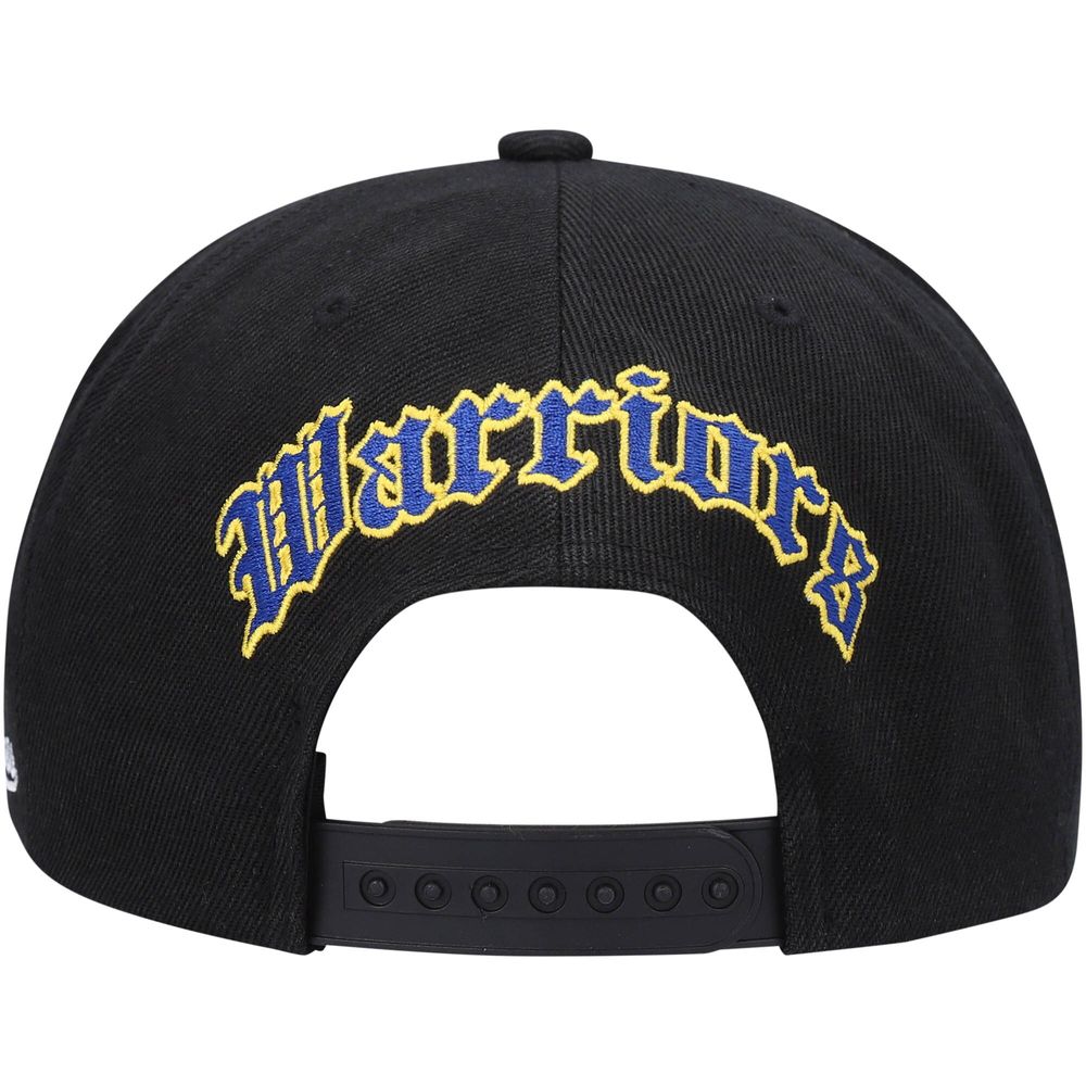 Mitchell & Ness Old English Golden State Warriors Snapback Hat in