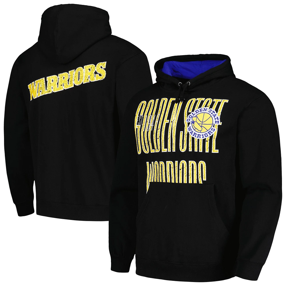 Sweat à capuche noir Mitchell & Ness Golden State Warriors Hardwood Classics OG 2.0 pour hommes