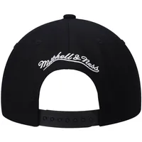 Men's Mitchell & Ness Black Golden State Warriors Hardwood Classics Script 2.0 Snapback Hat