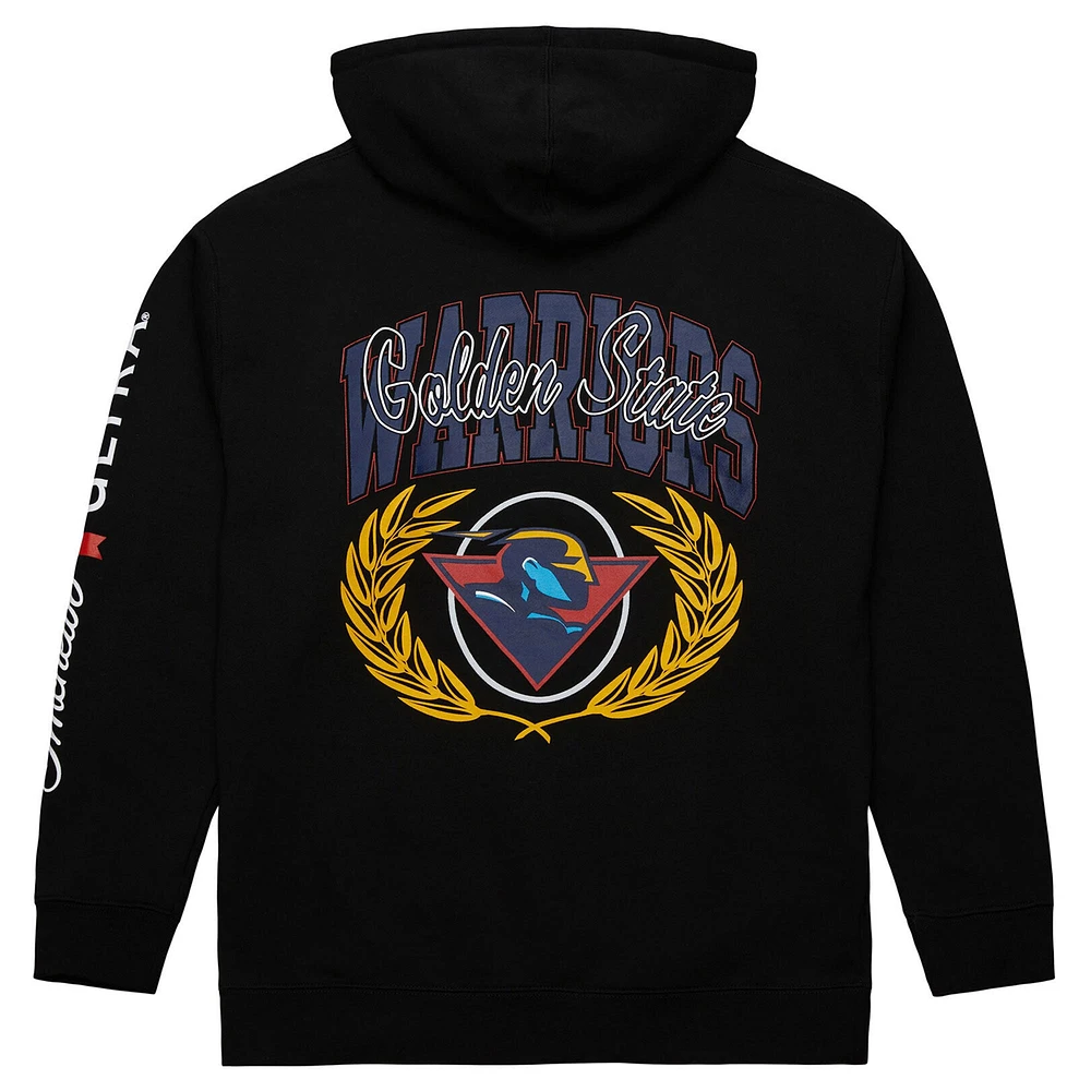 Men's Mitchell & Ness Black Golden State Warriors NBA x Michelob Ultra Swish Sip Pullover Hoodie