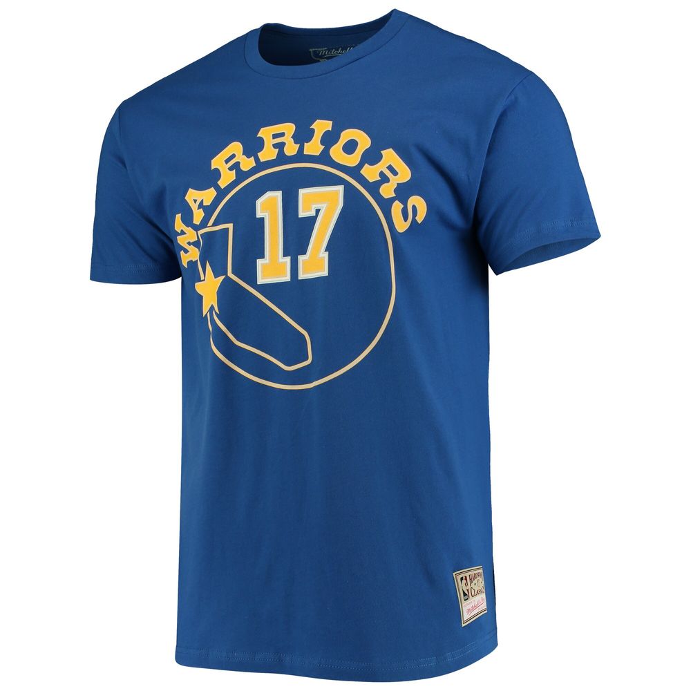 Men's Mitchell & Ness Chris Mullin Royal Golden State Warriors Hardwood Classics Name Number Team T-Shirt