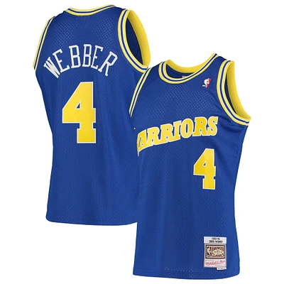 Maillot Swingman Mitchell & Ness Chris Webber Royal Golden State Warriors 1993/94 pour hommes