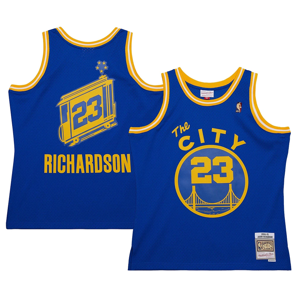 Maillot Mitchell & Ness Jason Richardson bleu marine Golden State Warriors 2004/05 Hardwood Classics Swingman pour homme