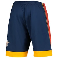 Men's Mitchell & Ness Navy Golden State Warriors 2009 Hardwood Classics 75th Anniversary Swingman Shorts