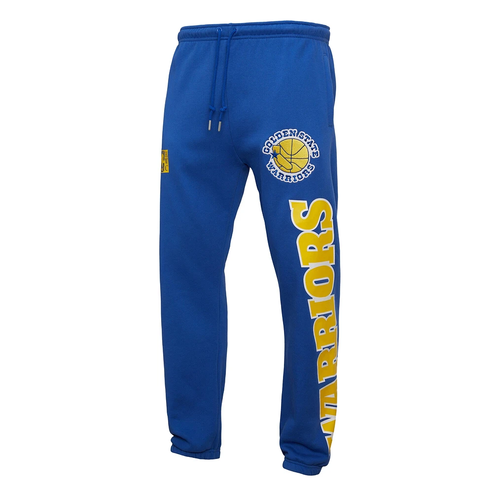 Men's Mitchell & Ness Royal Golden State Warriors Hardwood Classics Team Origins Pants