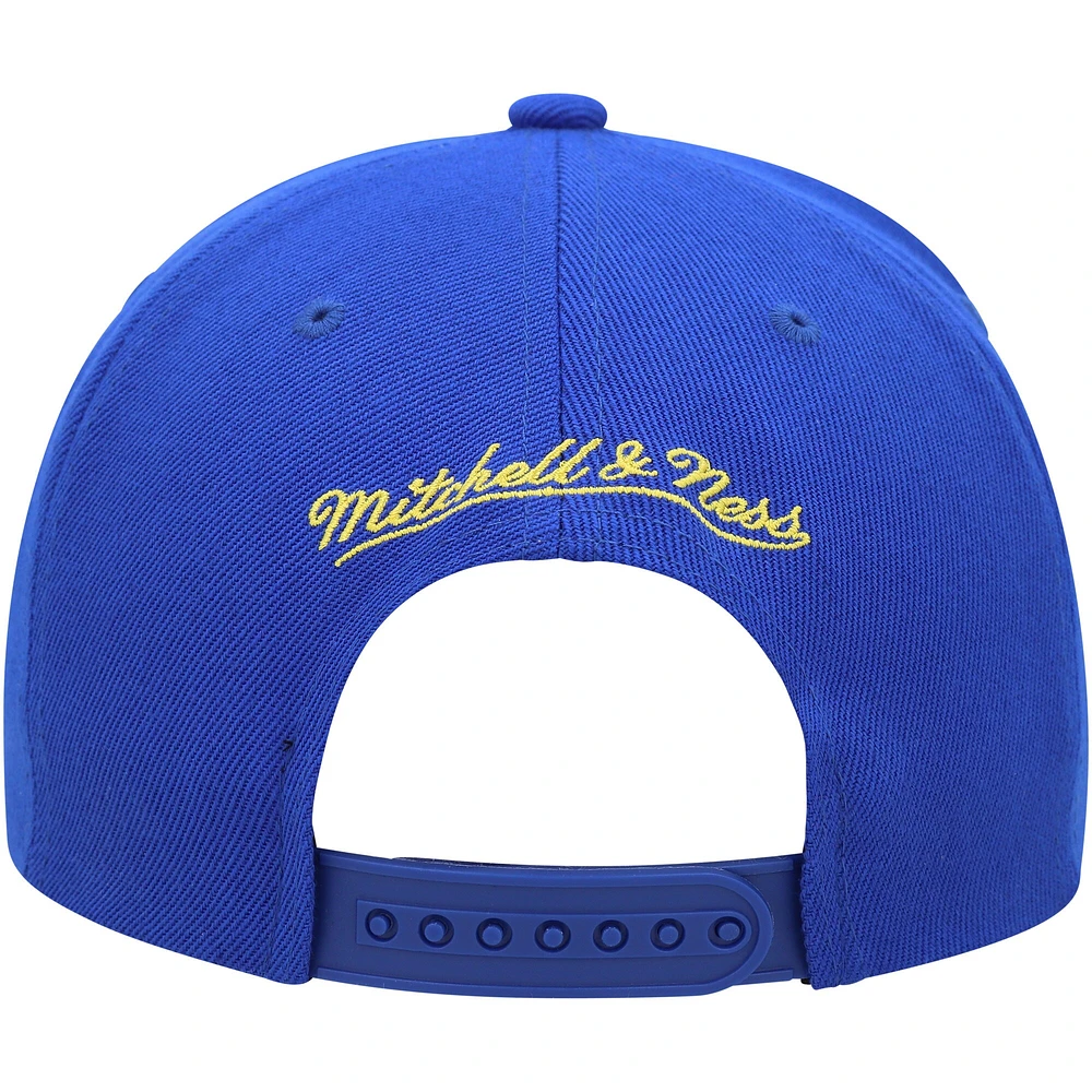 Casquette Snapback Mitchell & Ness Royal Golden State Warriors Paint By Numbers pour homme