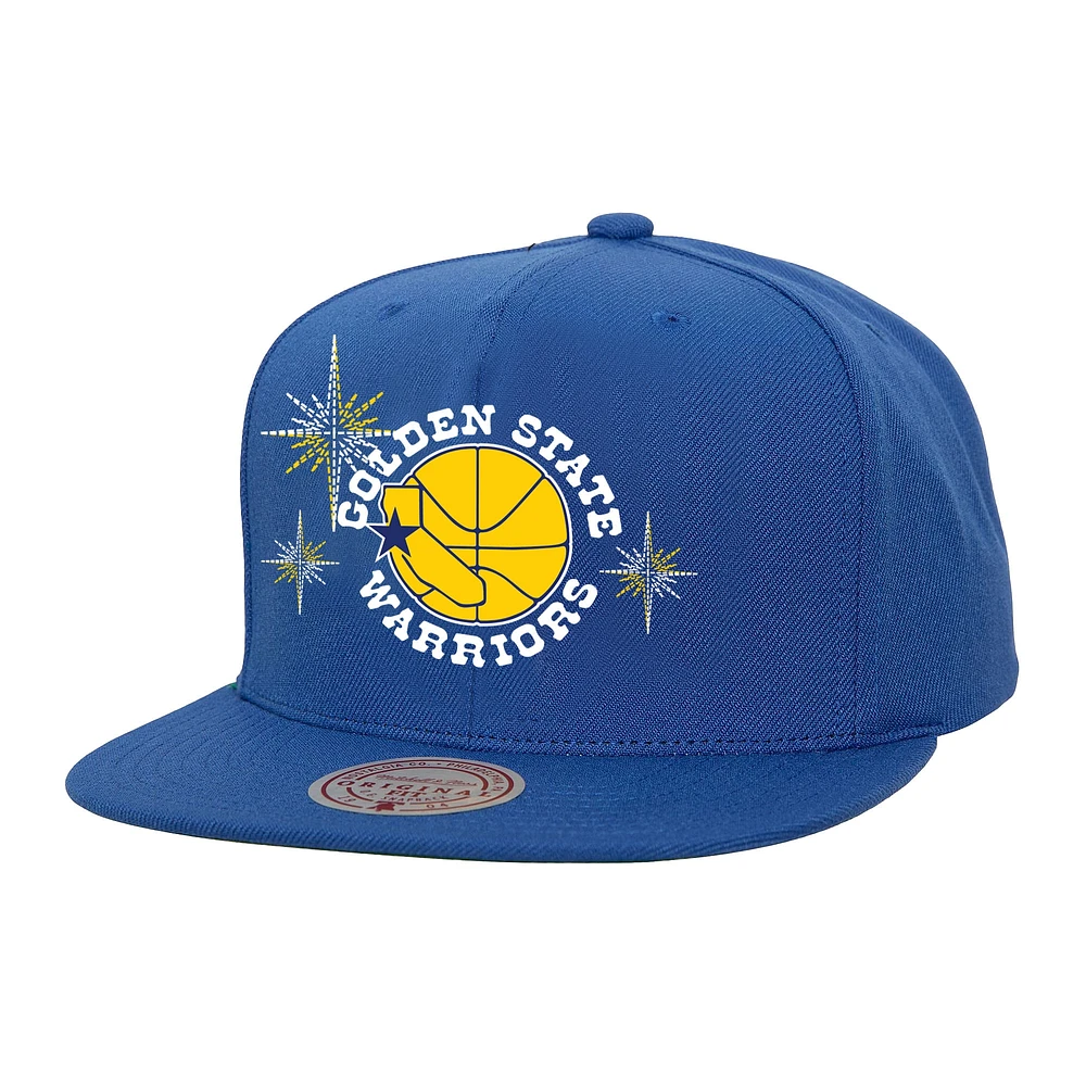 Casquette Snapback Starlight pour homme Mitchell & Ness Royal Golden State Warriors