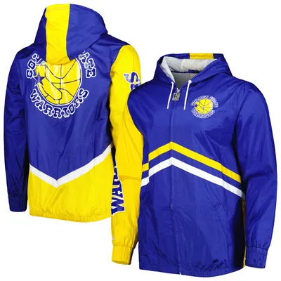 Golden State Warriors Mitchell & Ness Undeniable Full-Zip Windbreaker Jacket - Royal