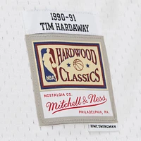 Men's Mitchell & Ness Tim Hardaway White Golden State Warriors Hardwood Classics 1990/91 Swingman Jersey