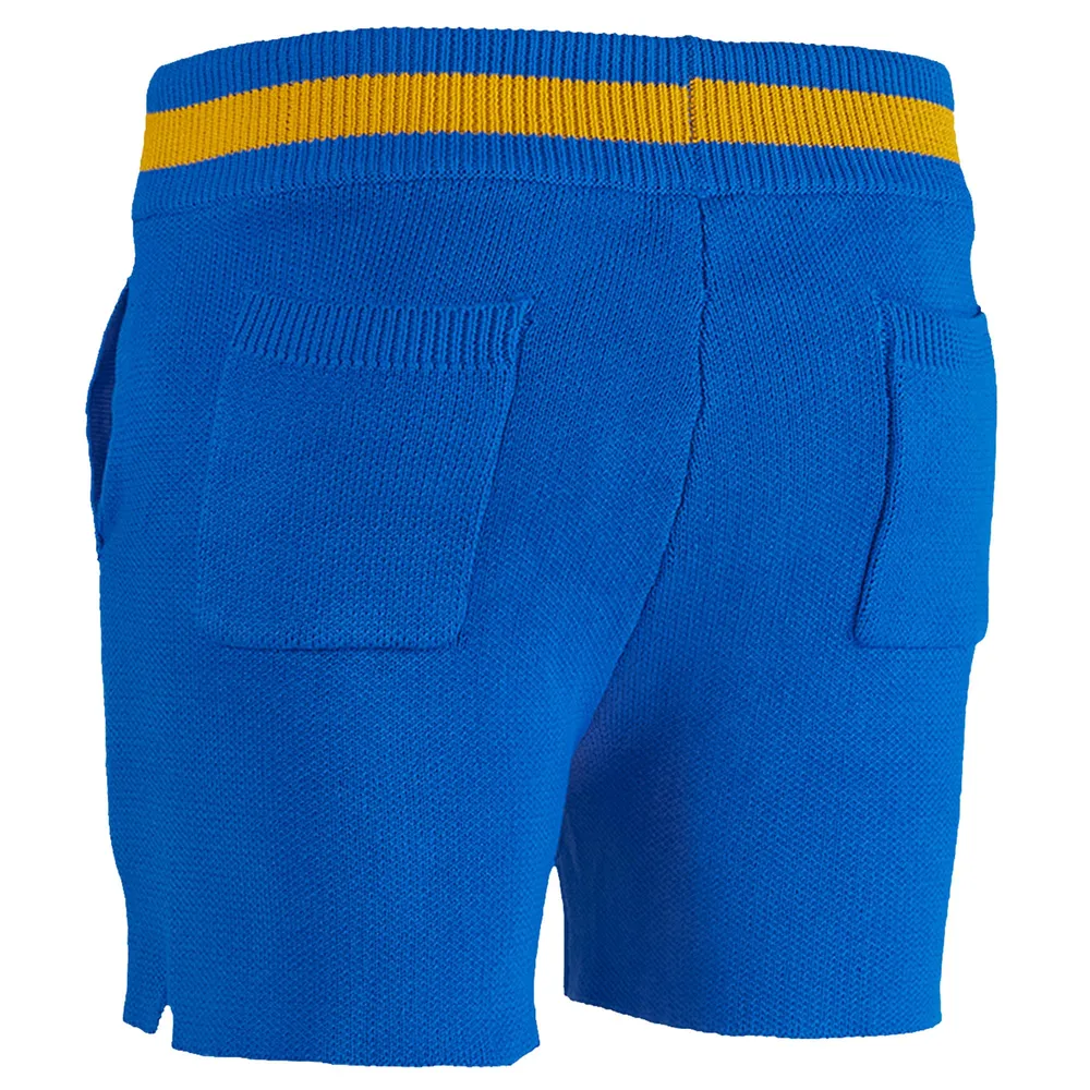 Short en tricot sans identification de l'appelant NBA x Keizer Clark Royal/Jaune Golden State Warriors pour homme