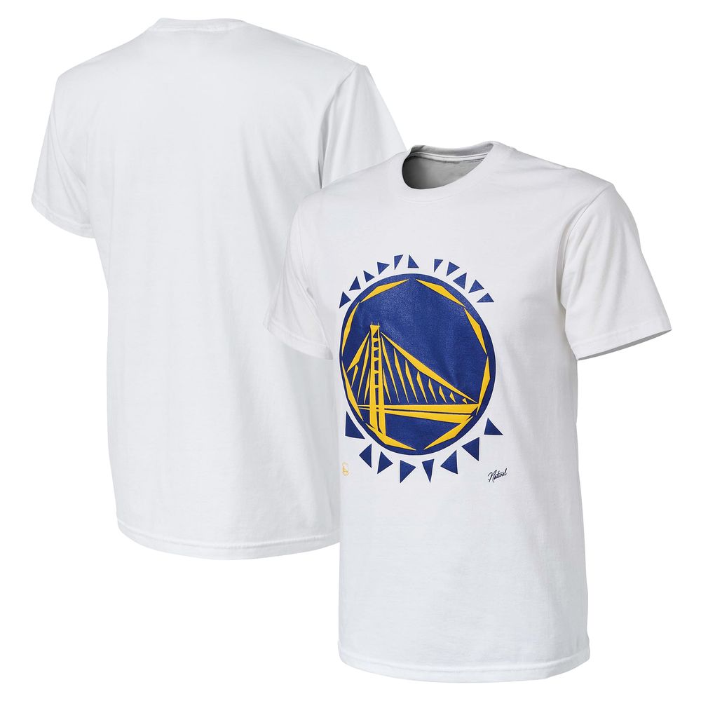 Men's NBA x Naturel White Golden State Warriors No Caller ID T-Shirt