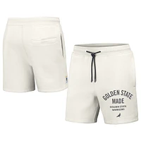 Short en molleton épais pour hommes NFL x Staple crème Golden State Warriors Pigeon