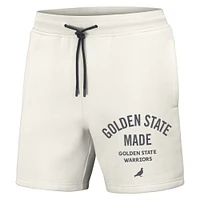 Short en molleton épais pour hommes NFL x Staple crème Golden State Warriors Pigeon