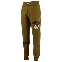 Men's NBA x Two Hype  Olive Golden State Warriors Culture & Hoops Collection Premium Jogger Pants