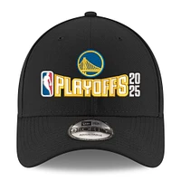 Casquette ajustable 9FORTY noire New Era pour homme, Golden State Warriors, Playoffs NBA 2025