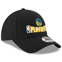 Casquette ajustable 9FORTY noire New Era pour homme, Golden State Warriors, Playoffs NBA 2025