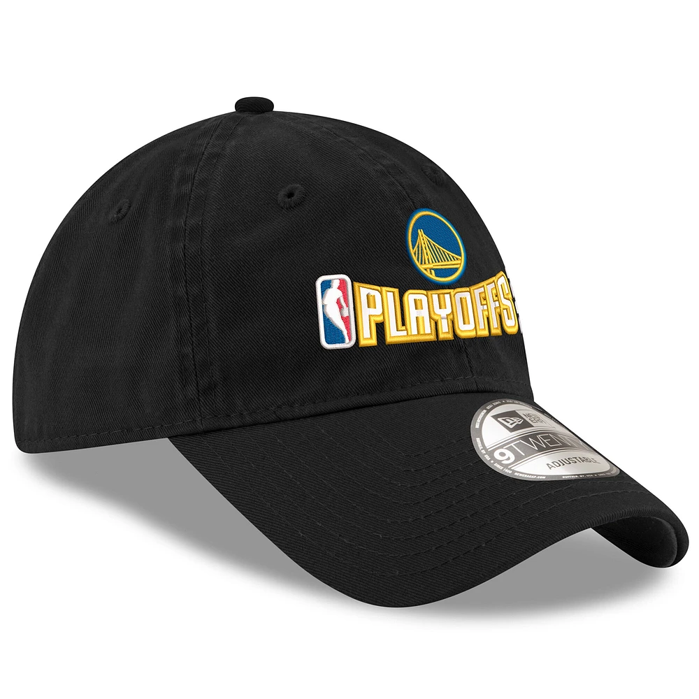 Casquette ajustable 9TWENTY noire New Era pour homme, Golden State Warriors, Playoffs NBA 2025