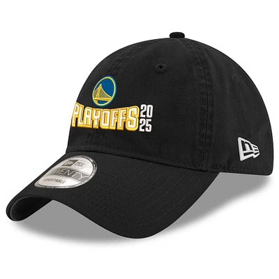 Casquette ajustable 9TWENTY noire New Era pour homme, Golden State Warriors, Playoffs NBA 2025