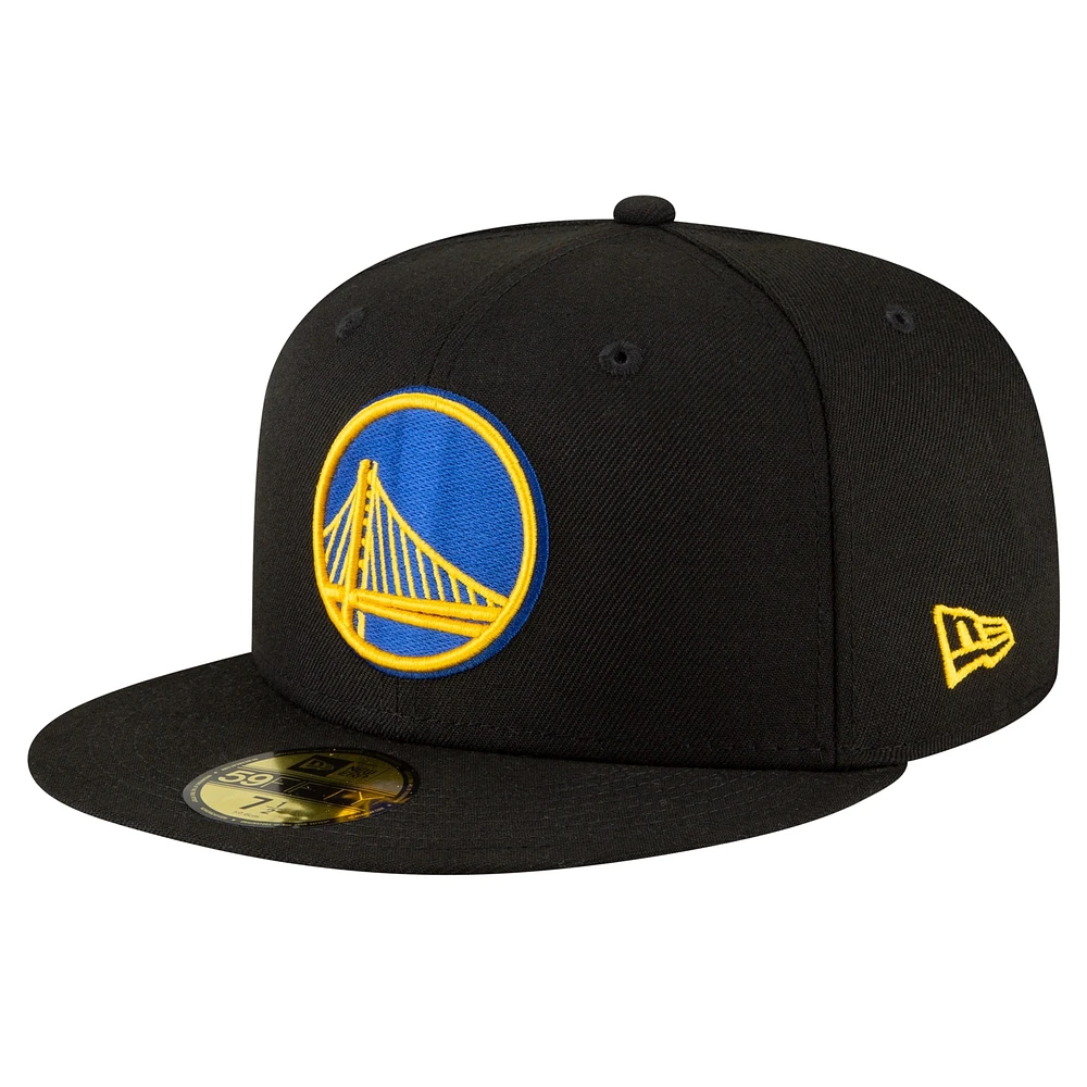 Men's New Era Black Golden State Warriors 59FIFTY Fitted Hat