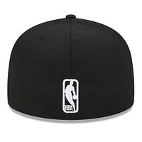 Casquette ajustée 59FIFTY Golden State Warriors noire New Era pour homme