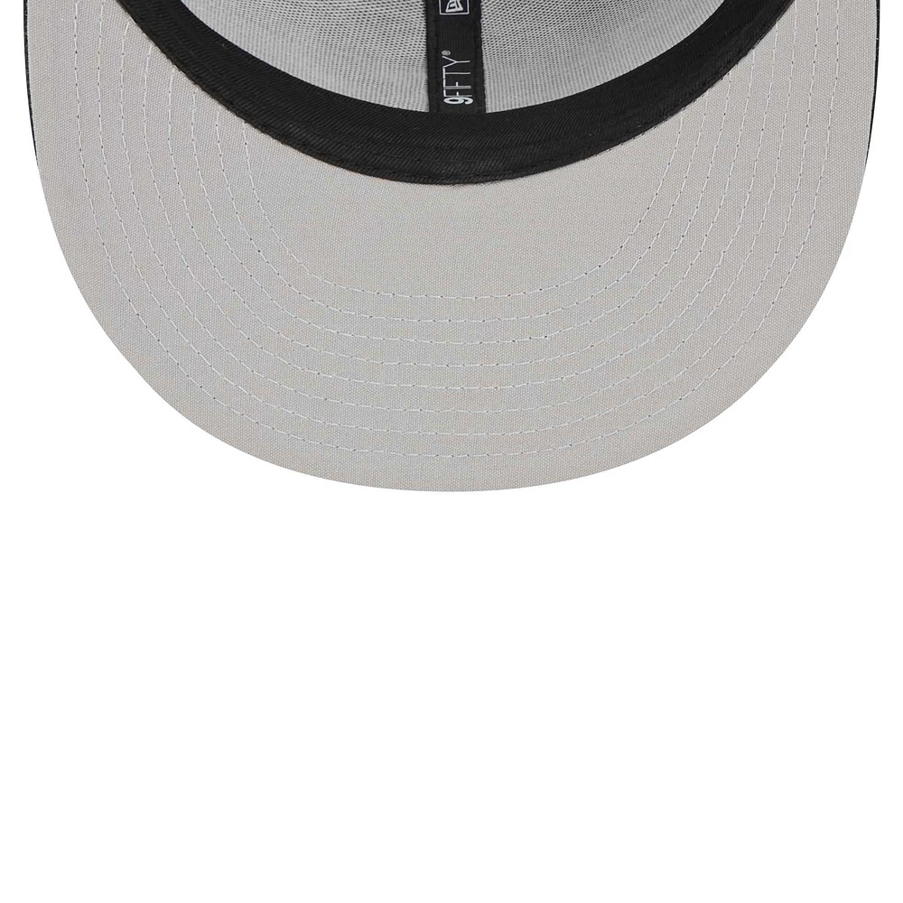 Men's New Era Black Golden State Warriors 9FIFTY Snapback Trucker Hat