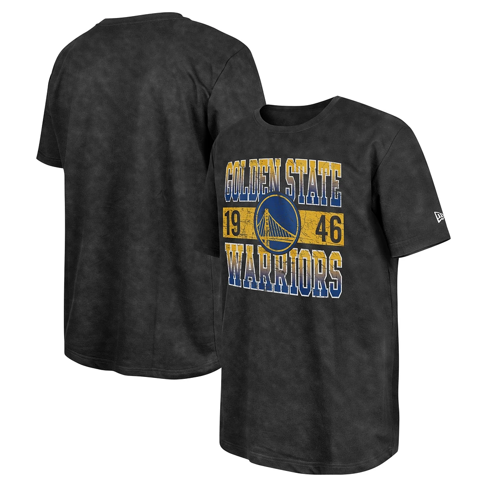 T-shirt oversize délavé aux enzymes Golden State Warriors de New Era pour homme