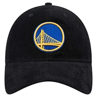 Men's New Era  Black Golden State Warriors Throwback Corded 9TWENTY Adjustable Hat