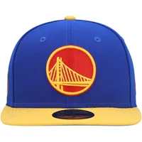 Men's New Era Blue Golden State Warriors Side Patch 59FIFTY Fitted Hat