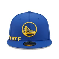 Casquette ajustée 59FIFTY Golden State Warriors New Era pour homme avec fente latérale bleue