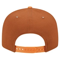 Men's New Era Brown/Orange Golden State Warriors 2-Tone Color Pack 9FIFTY Snapback Hat
