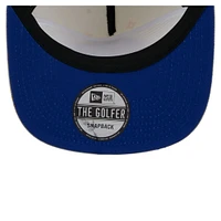 Men's New Era Cream Golden State Warriors Lunar Golfer Snapback Hat