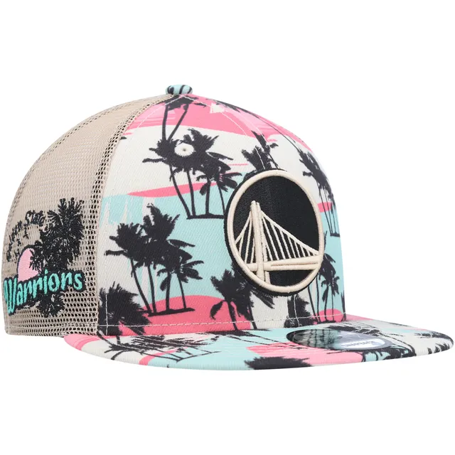 Men's Miami Marlins New Era Pink Floral 9FIFTY Snapback Hat