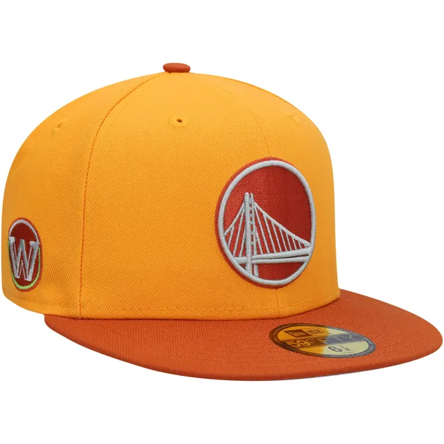 Men's New Era Cream Golden State Warriors Retro City Conference Side Patch  59FIFTY Fitted Hat