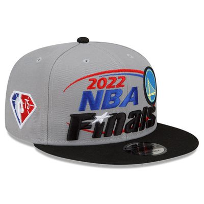 Men's New Era Gray/Black Golden State Warriors 2022 Western Conference Champions - Locker Room 9FIFTY Snapback Adjustable Hat