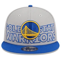 Men's New Era  Gray/Royal Golden State Warriors 2023 NBA Draft 9FIFTY Snapback Hat