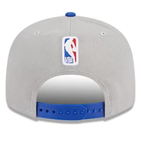 Casquette Snapback NBA Draft 9FIFTY New Era Gris/Royal Golden State Warriors 2023 pour homme