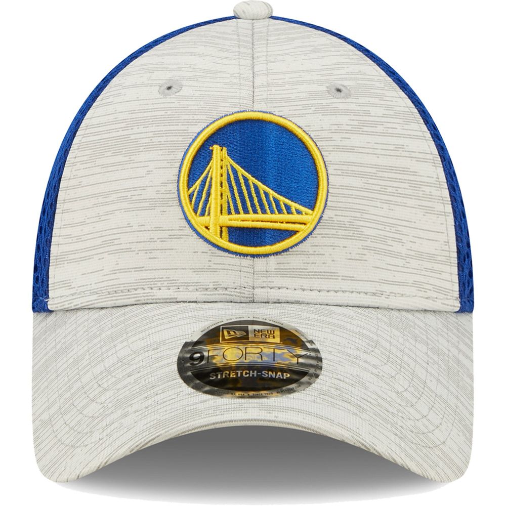 Men's New Era Gray/Royal Golden State Warriors Active 9FORTY Snapback - Hat