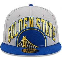 Men's New Era Gray/Royal Golden State Warriors Tip-Off Two-Tone 59FIFTY Fitted Hat