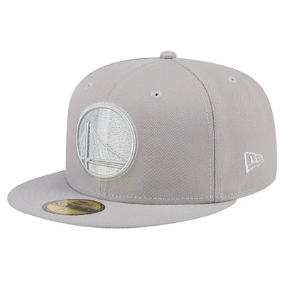 Men's New Era Gray Golden State Warriors Color Pack 59FIFTY Fitted Hat