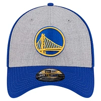 Men's New Era Heather Gray/Royal Golden State Warriors Two-Tone 39THIRTY Flex Hat