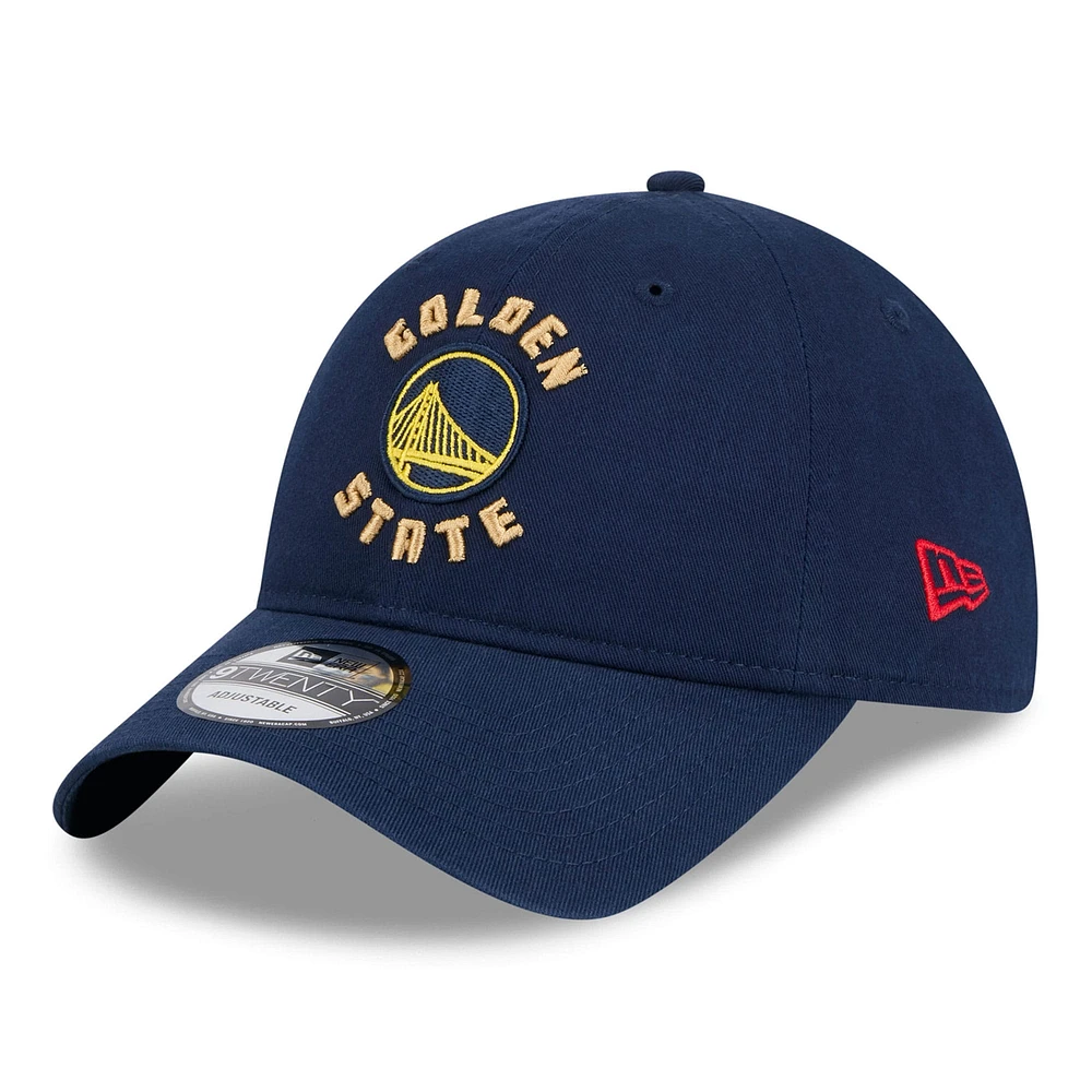 Casquette ajustable 9TWENTY City Edition 2024/25 Golden State Warriors New Era pour homme bleu marine