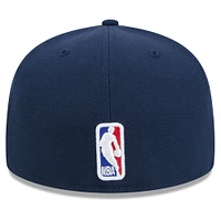 Men's New Era  Navy Golden State Warriors 2024/25 City Edition Alternate 59FIFTY Fitted Hat