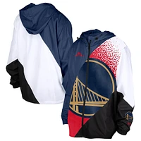 Men's New Era  Navy Golden State Warriors 2024/25 City Edition Full-Zip Windbreaker Jacket