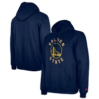 Men's New Era  Navy Golden State Warriors 2024/25 City Edition Pullover Hoodie