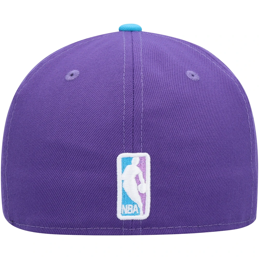 Men's New Era Purple Golden State Warriors Vice 59FIFTY Fitted Hat