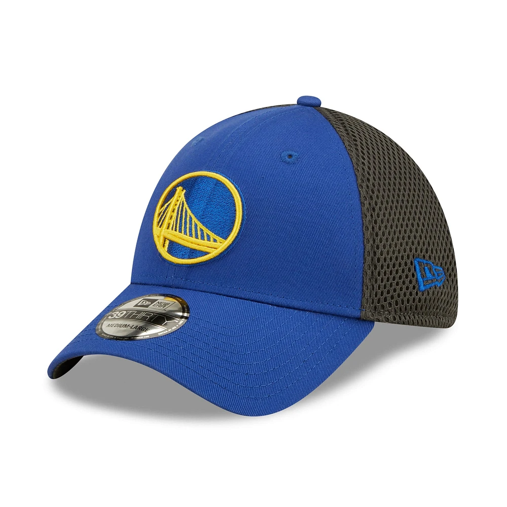 Casquette New Era Royal/Charcoal Golden State Warriors Team Neo 39THIRTY Flex pour homme