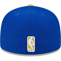 Casquette ajustée 59FIFTY New Era Royal/Gold Golden State Warriors Gameday Gold Pop Stars pour hommes