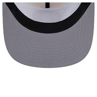 Casquette de golf à visière rabattable New Era Royal/Gold Golden State Warriors pour homme