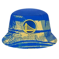 Chapeau bob Tip-Off Golden State Warriors New Era Royal/Gold pour homme